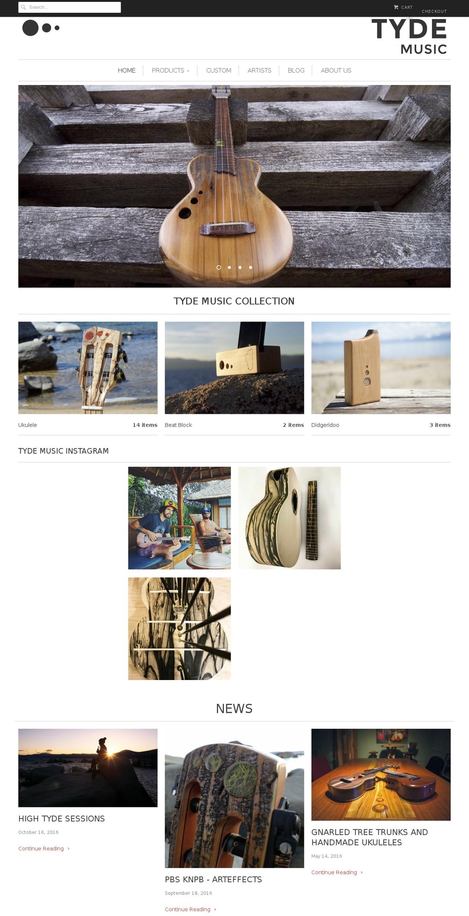 tydemusic.com shopify website screenshot