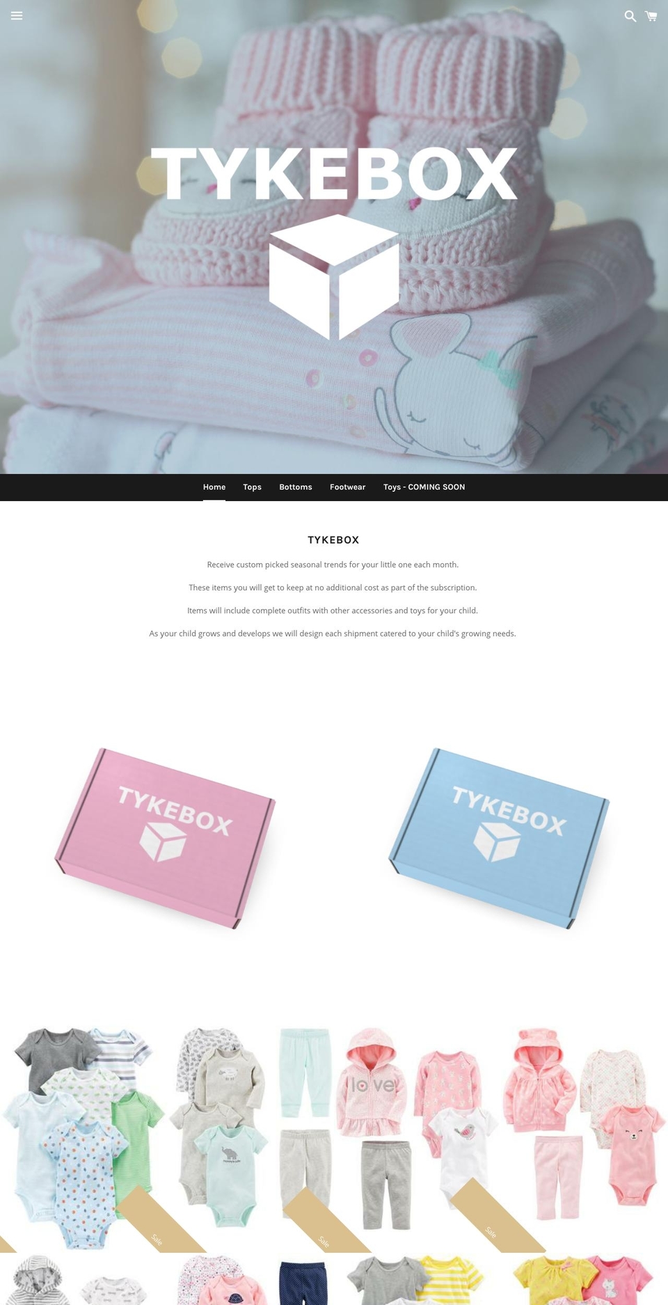 tykebox.com — Shopify storefront screenshot