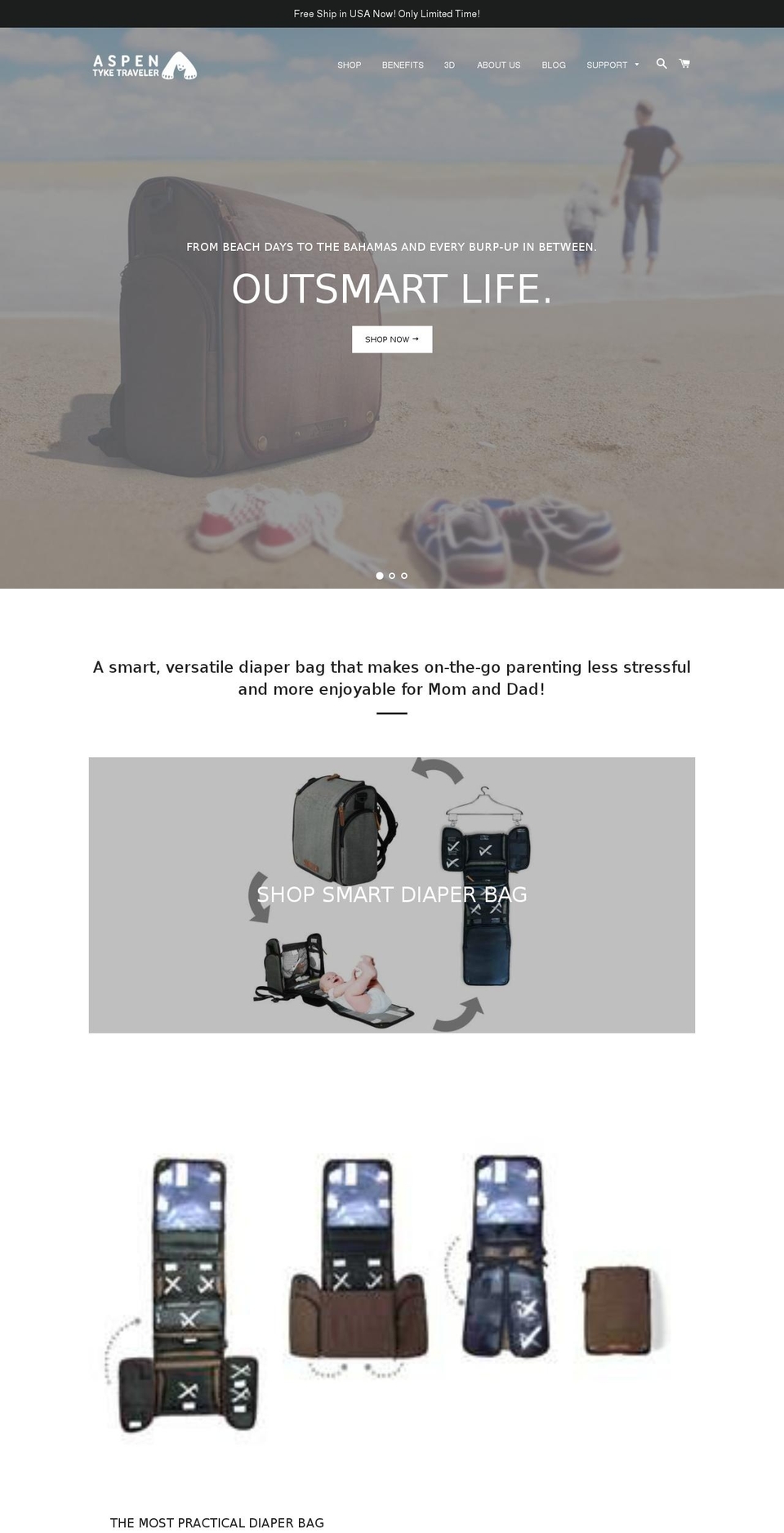 tyketraveler.com shopify website screenshot