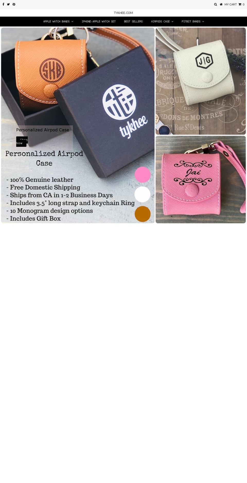 tykhee.com — Shopify storefront screenshot