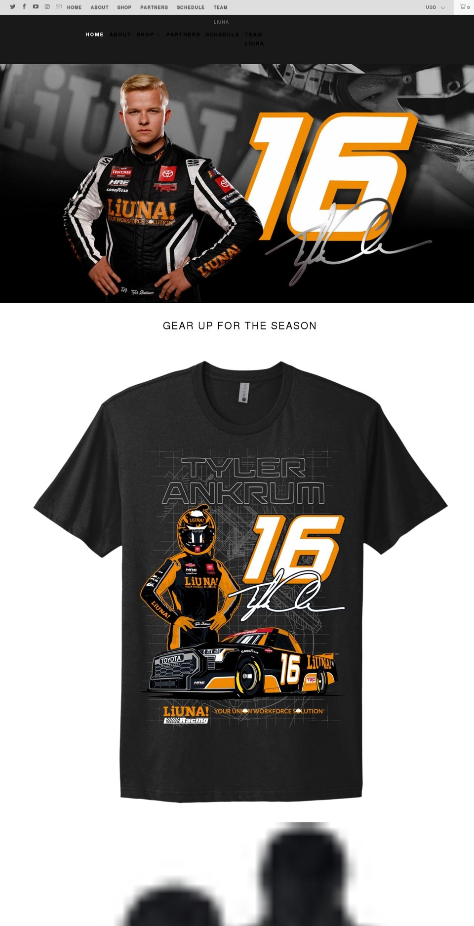tylerankrum.com shopify website screenshot