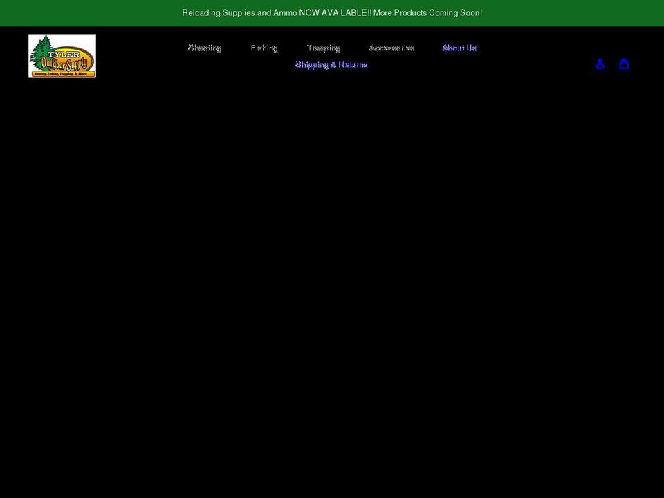 tyleroutdoorsupply.com shopify website screenshot