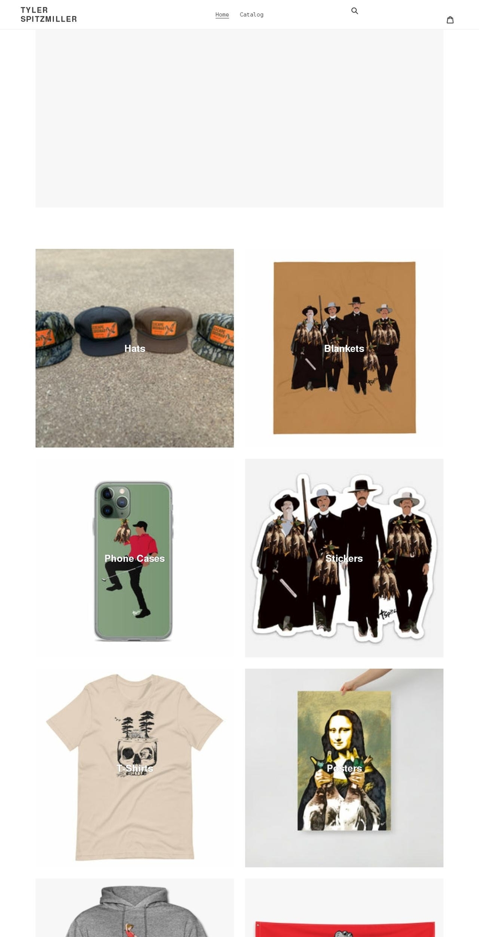 tylerspitzmiller.com shopify website screenshot