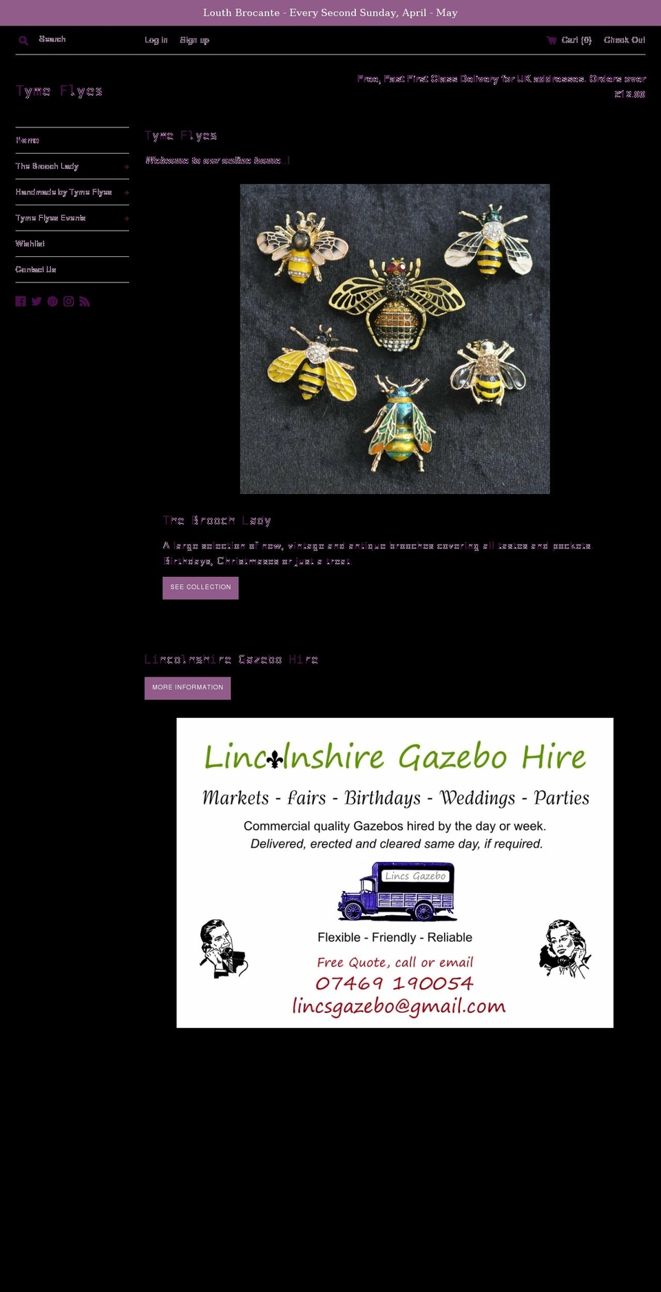 tymeflyes.co.uk shopify website screenshot