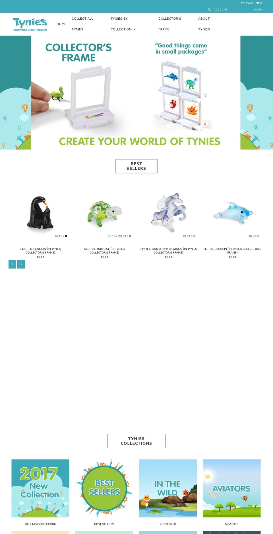 Khue Experiments with Tynies Theme Shopify theme site example tynie.com