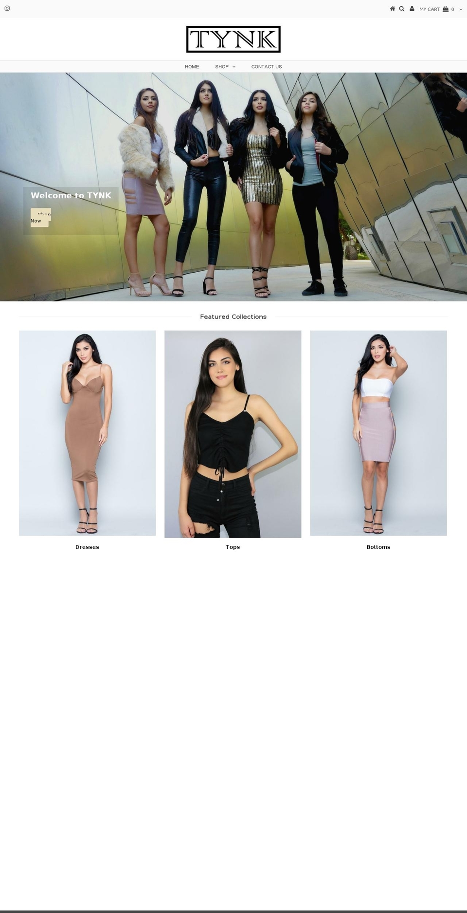 tynkfashion.com shopify website screenshot