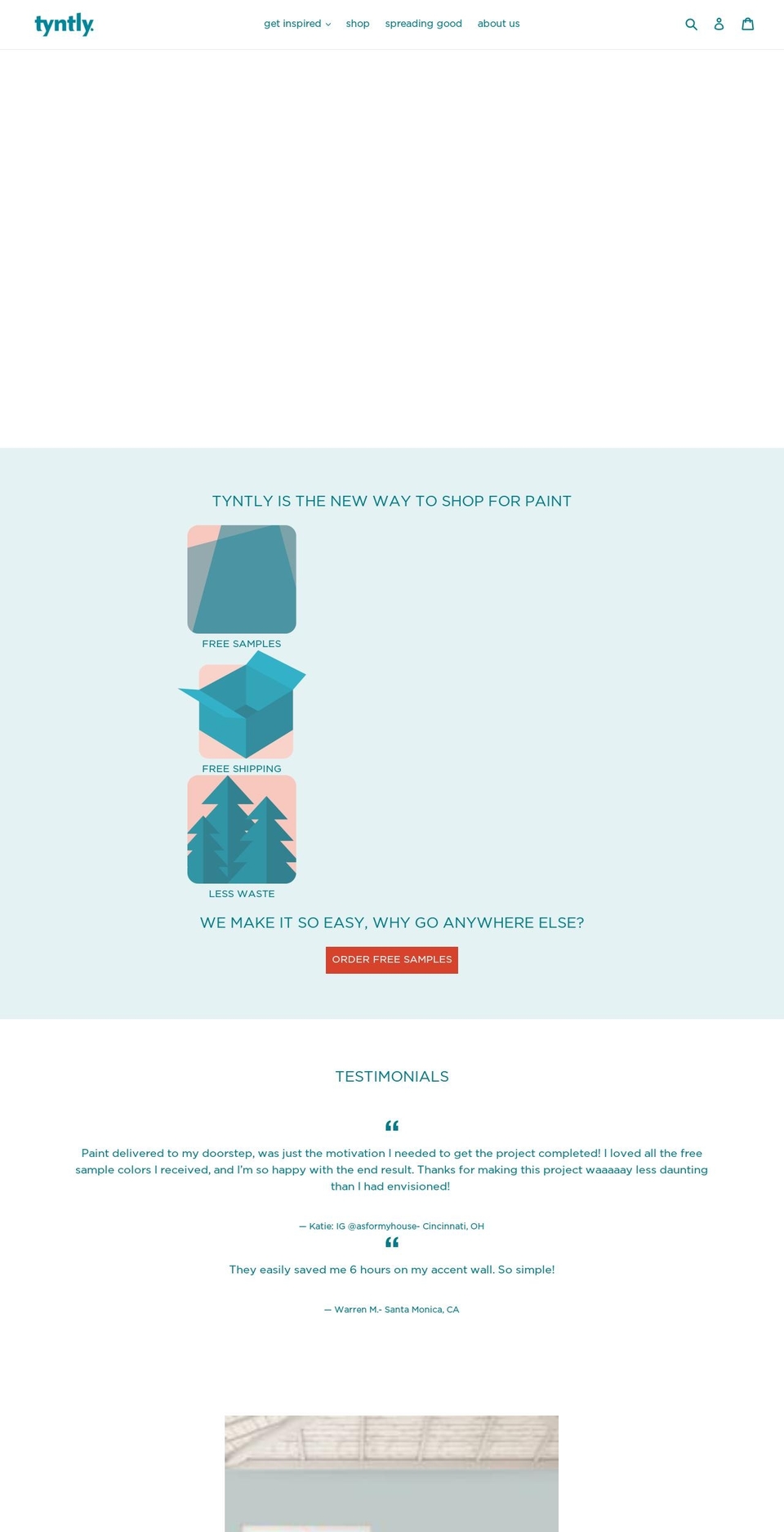 tyntly.com — Shopify storefront screenshot
