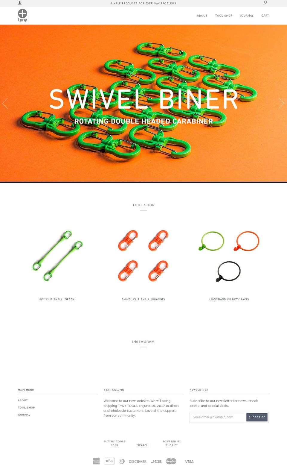 tynytools.com — Shopify storefront screenshot