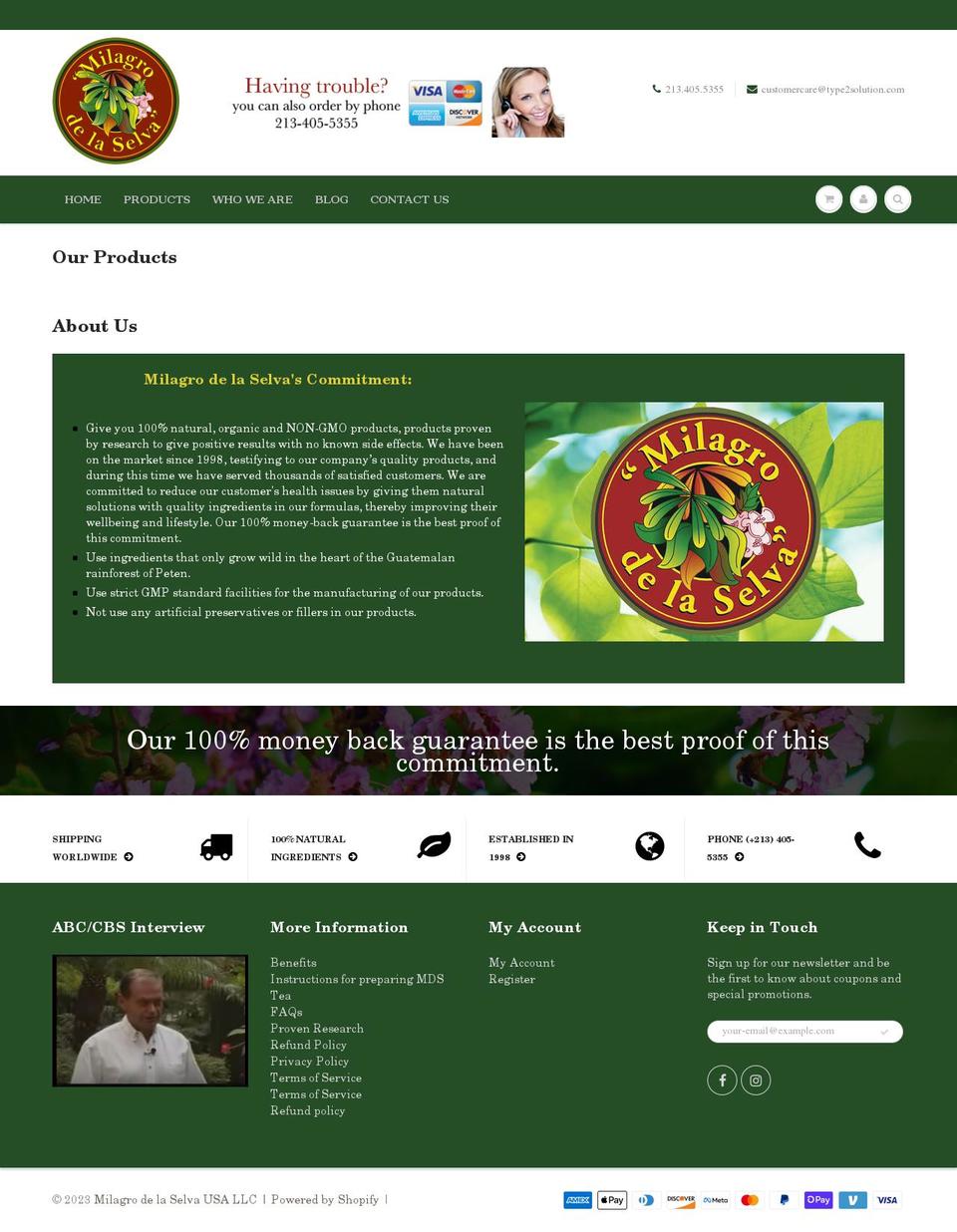 type2solution.com — Shopify storefront screenshot
