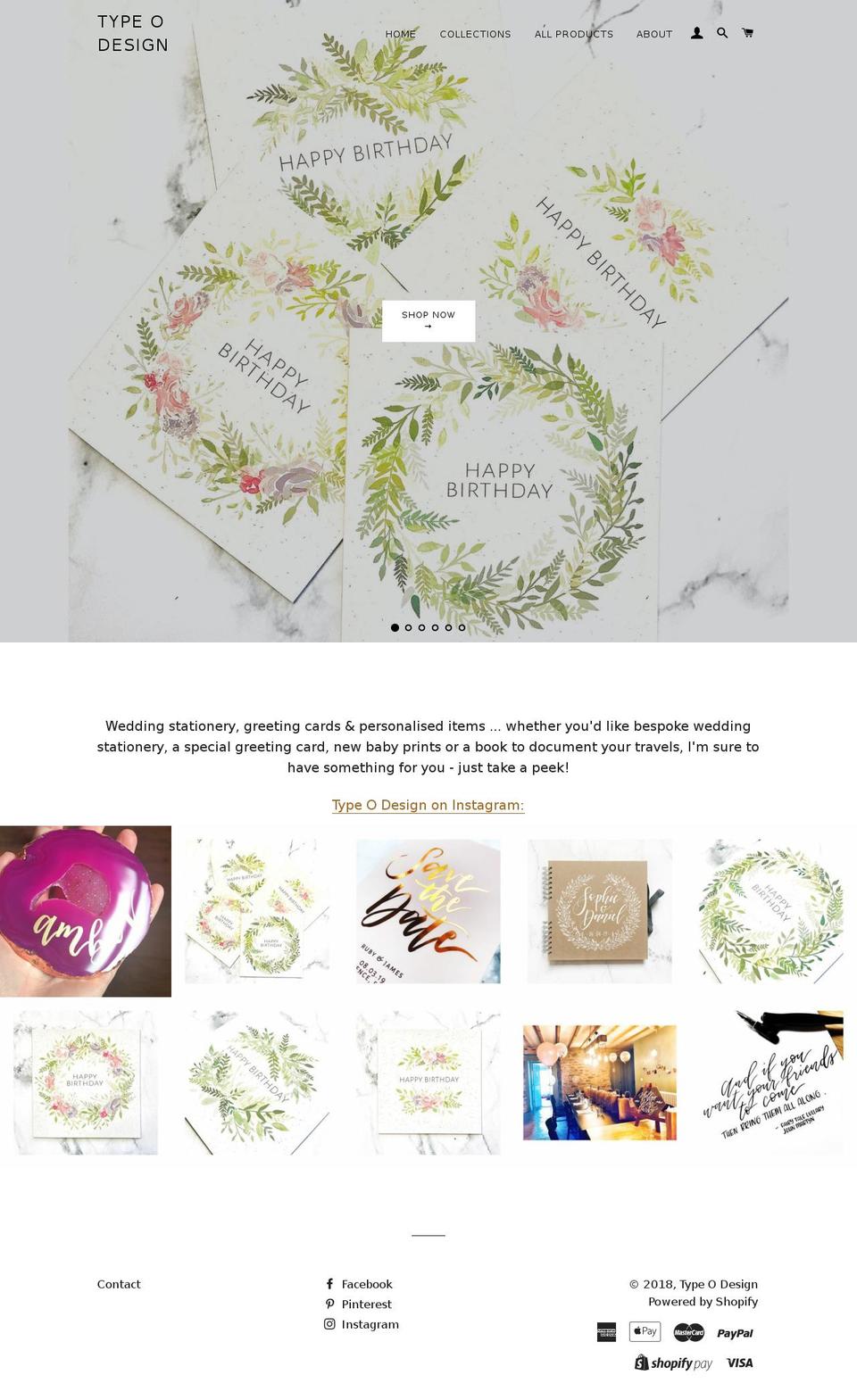 typeodesign.com — Shopify storefront screenshot