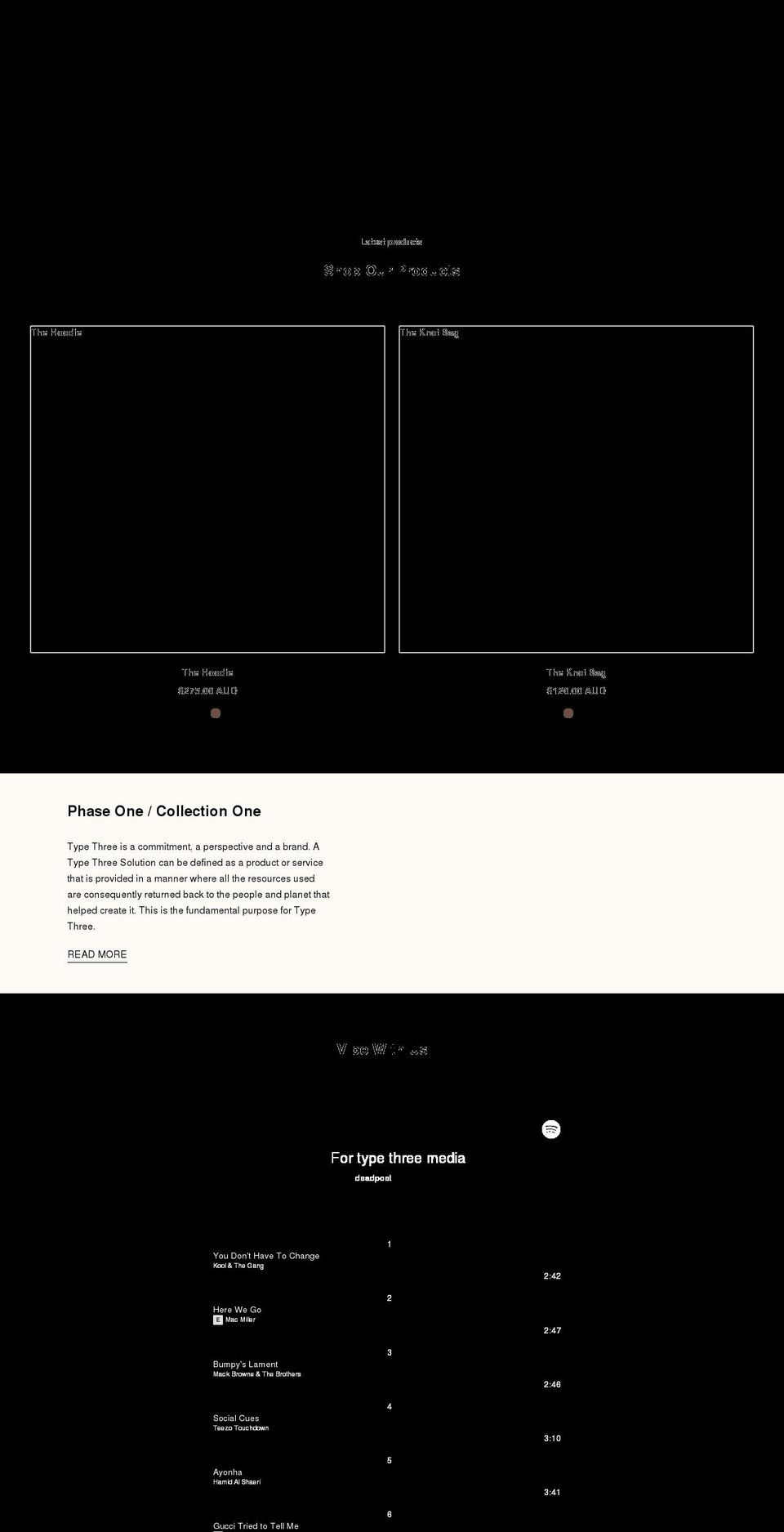 typethreesolutions.com shopify website screenshot
