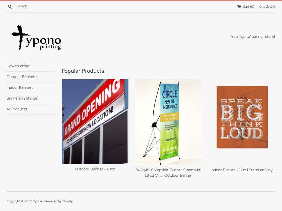 typono.com shopify website screenshot