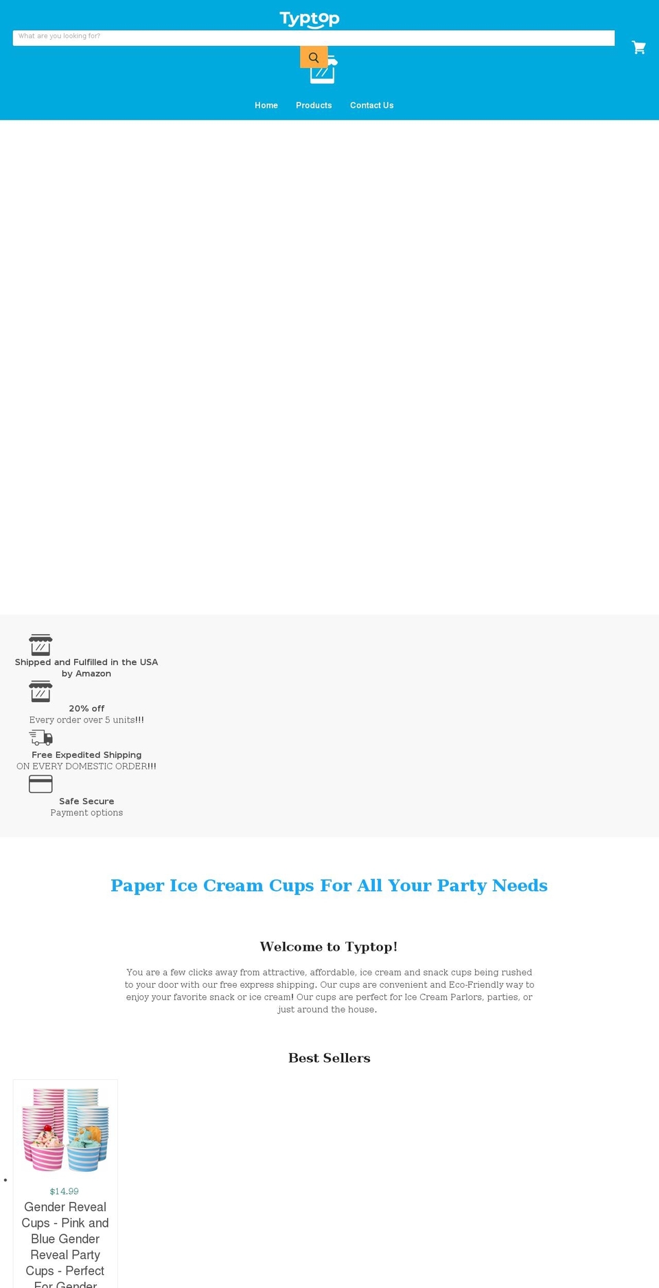 typtopshop.com shopify website screenshot