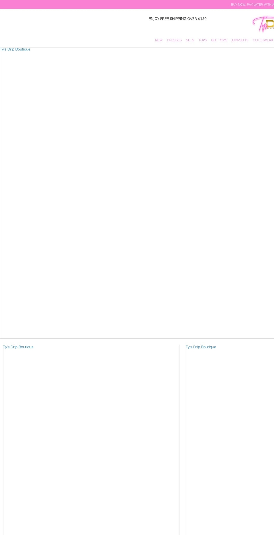 tysdrip.com shopify website screenshot