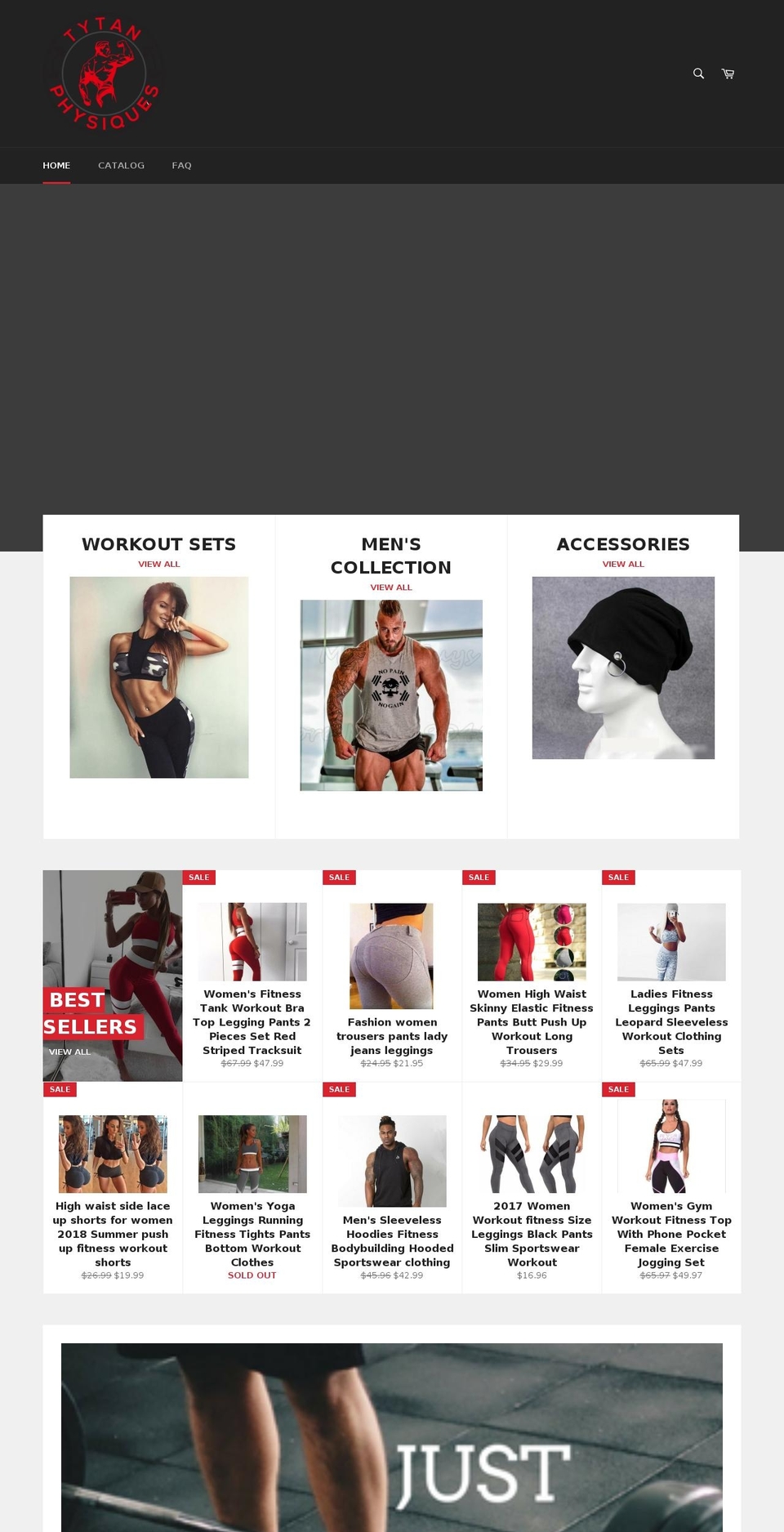tytanphysiques.net shopify website screenshot
