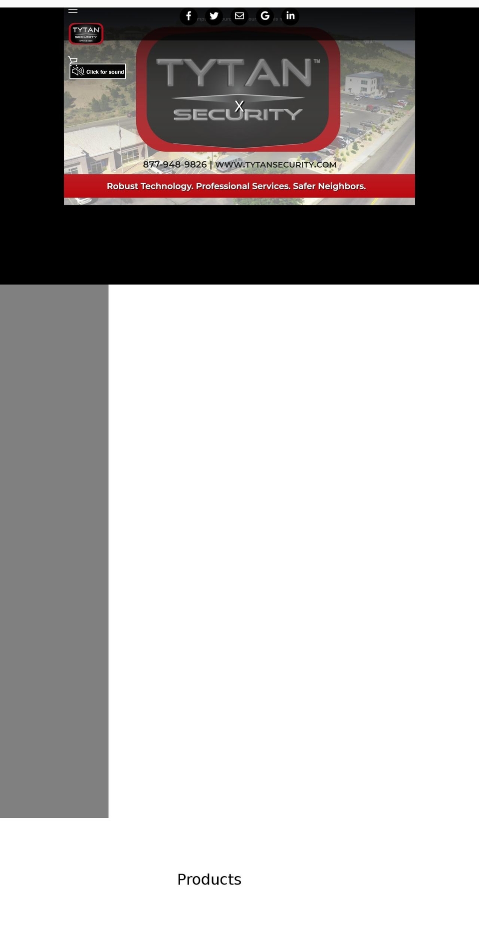 tytansecurity.com shopify website screenshot