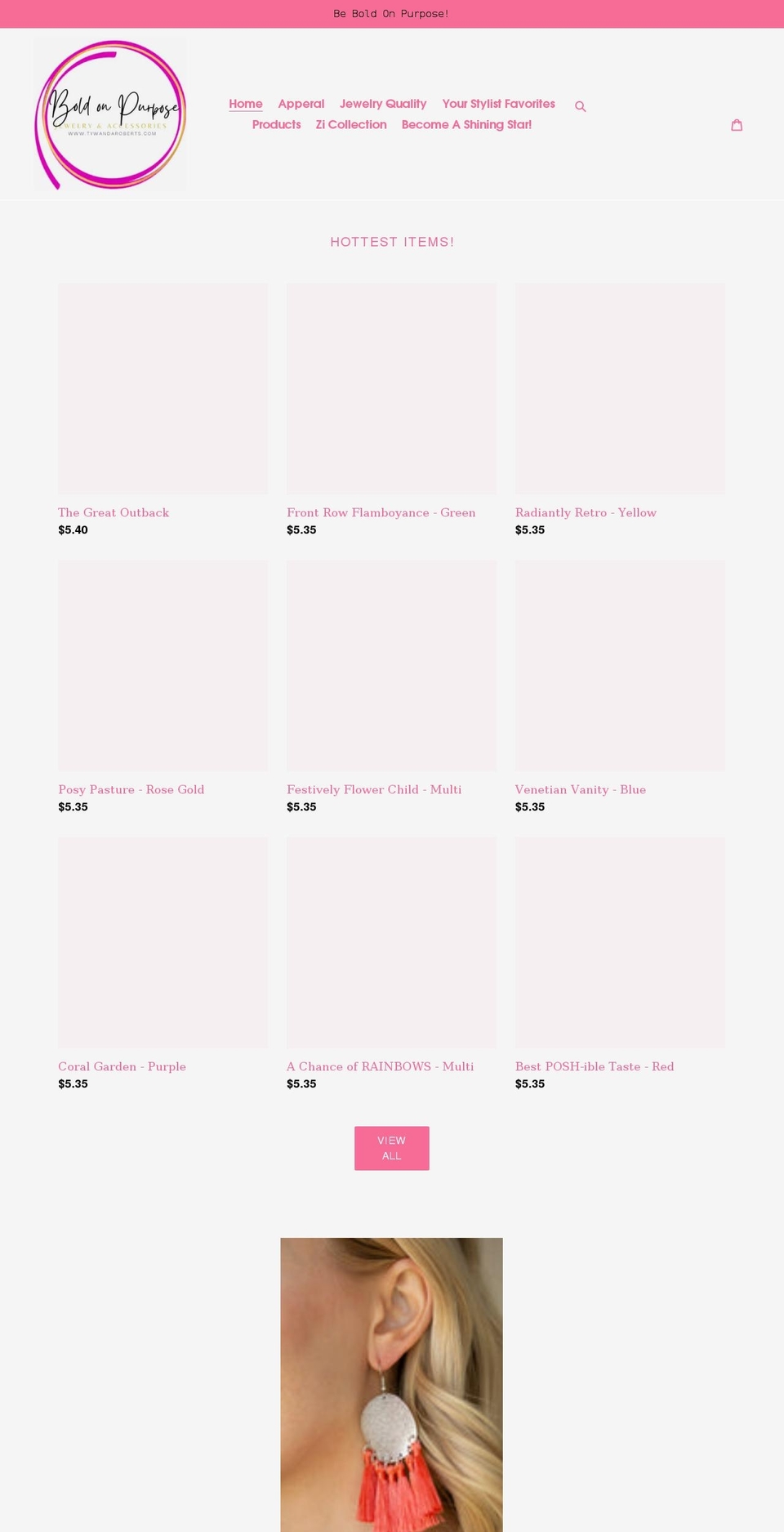 tywandaroberts.com shopify website screenshot