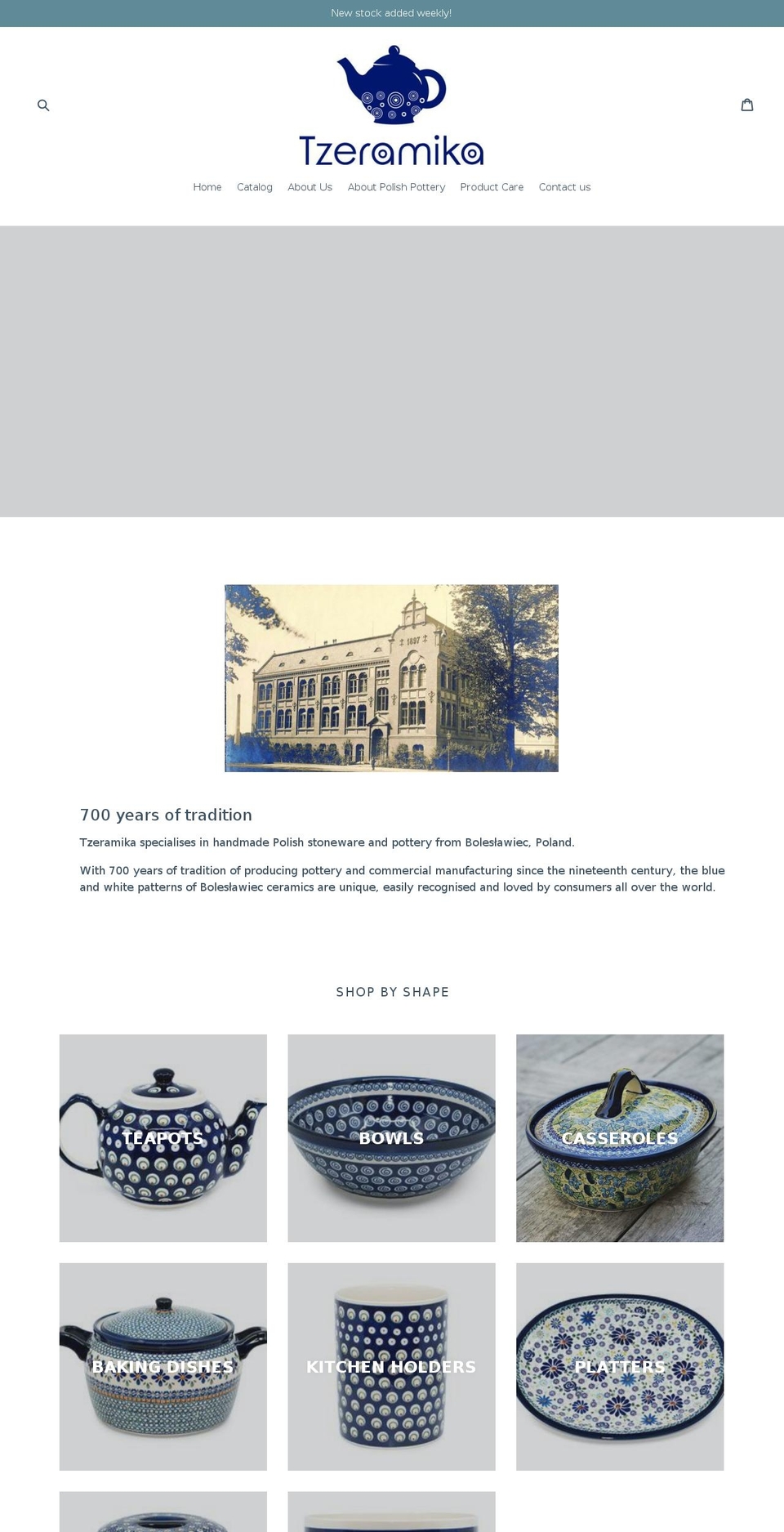 tzeramika.com — Shopify storefront screenshot
