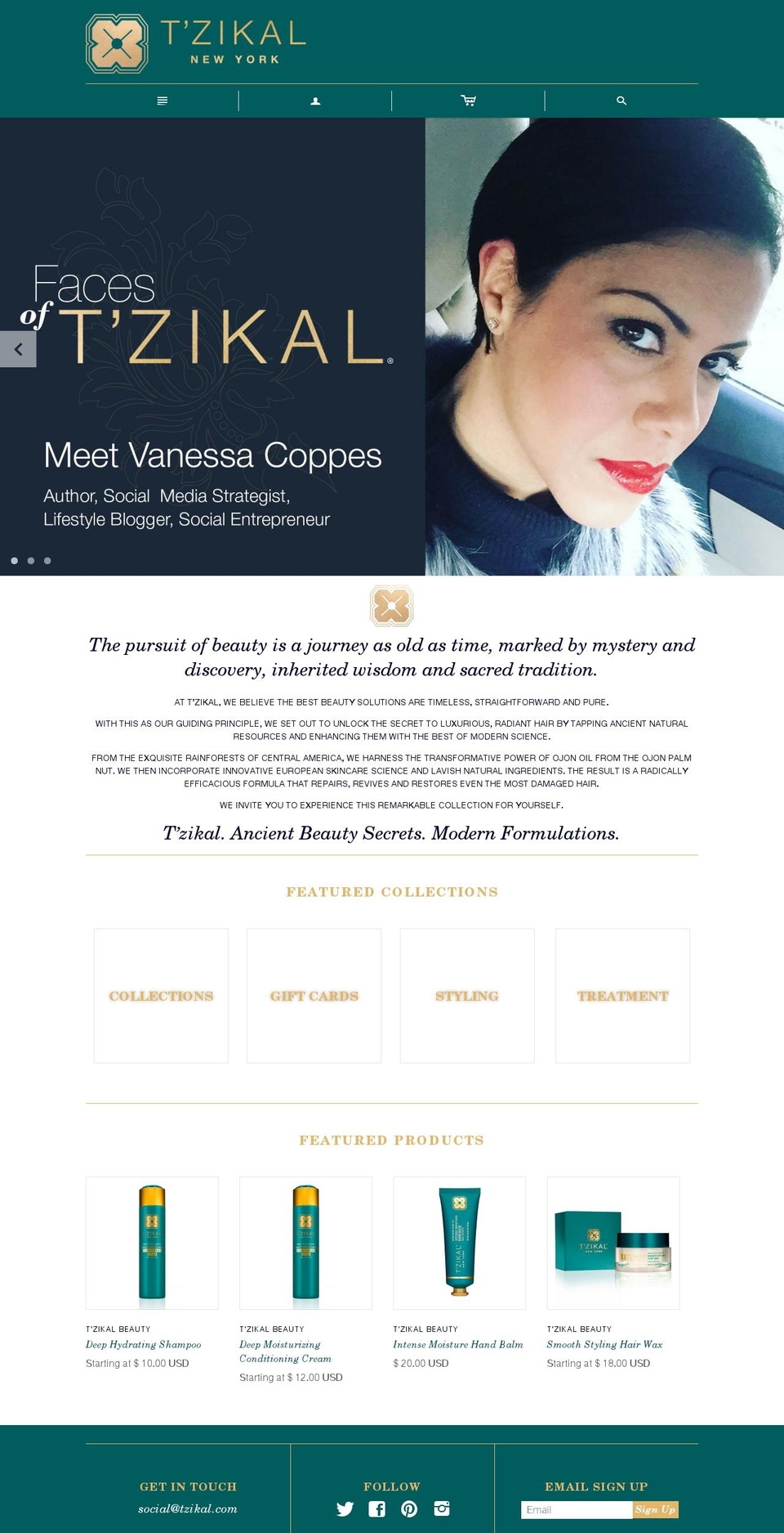 tzikal.com shopify website screenshot