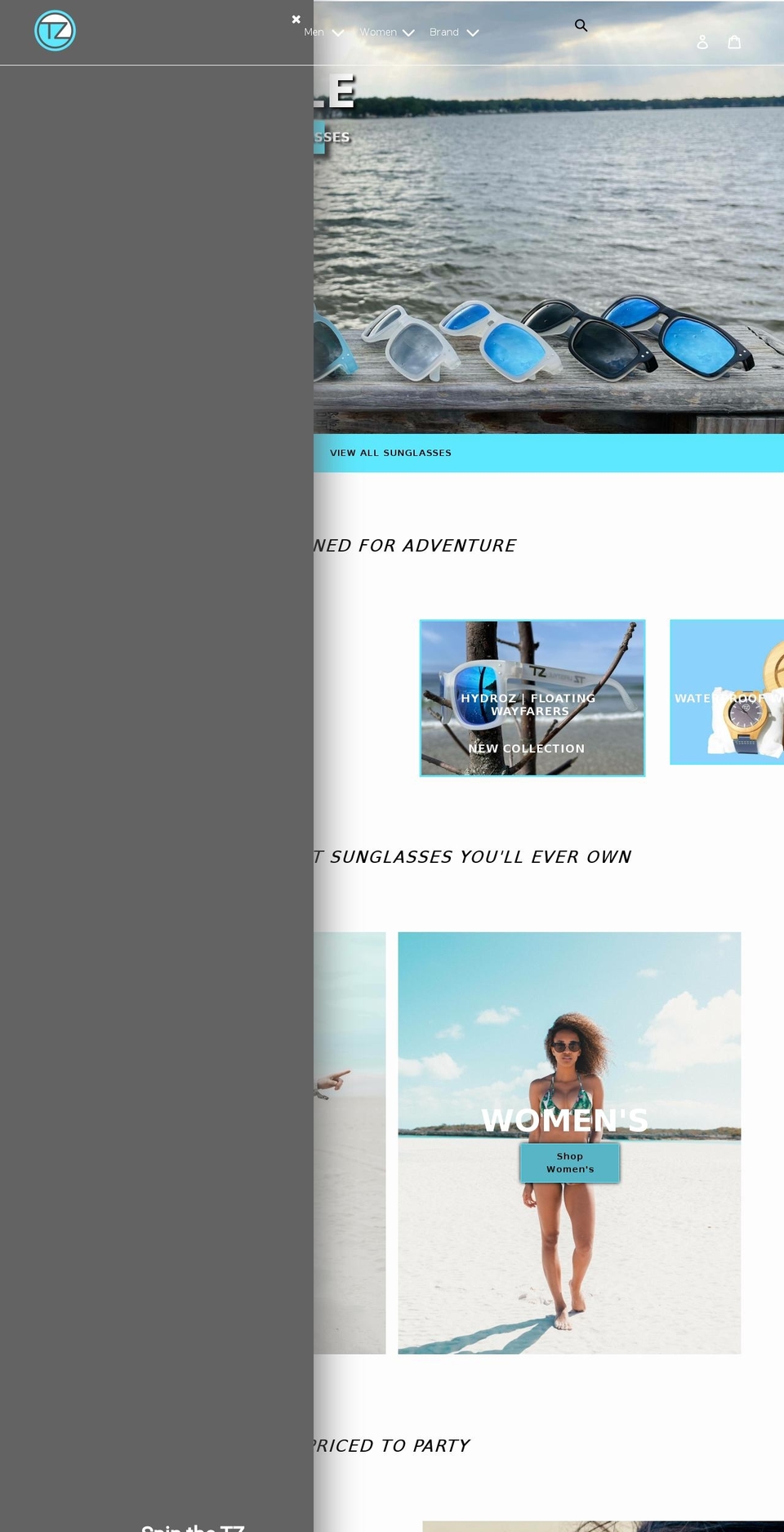 tzlifestyle.com shopify website screenshot