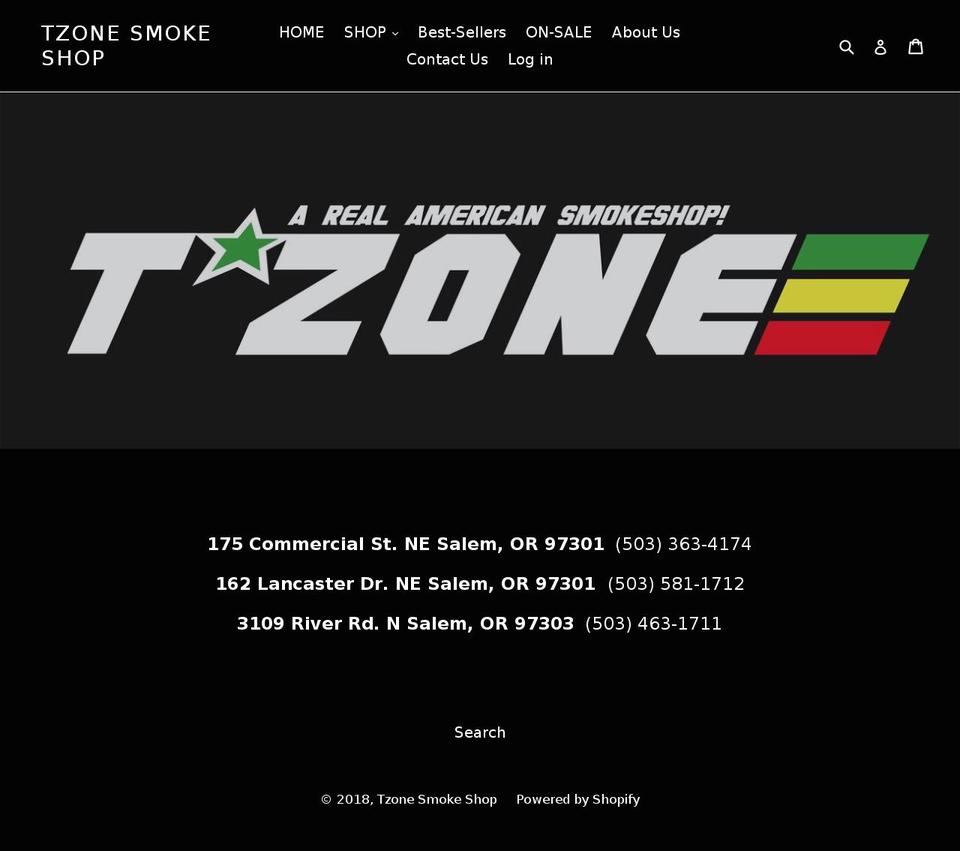 tzone420.com — Shopify storefront screenshot