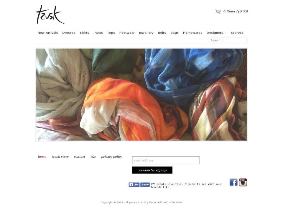 tzusk.com.au shopify website screenshot