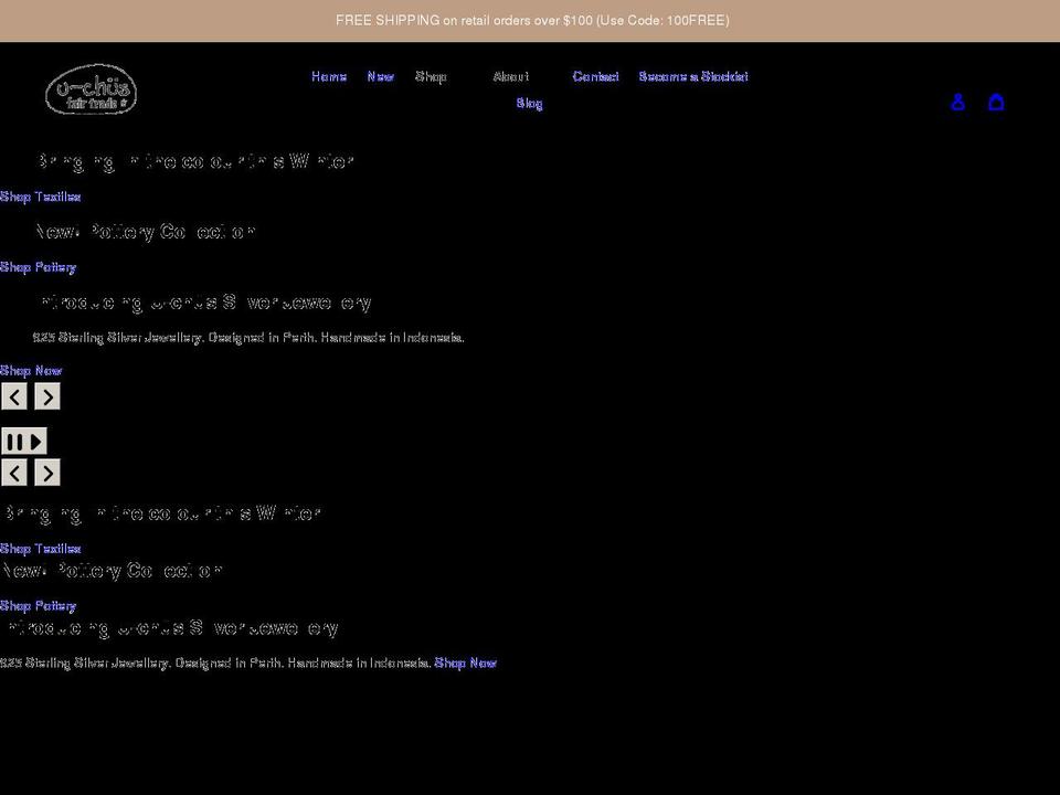 u-chus.com.au shopify website screenshot
