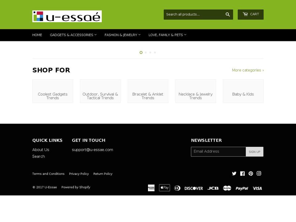 u-essae.com shopify website screenshot