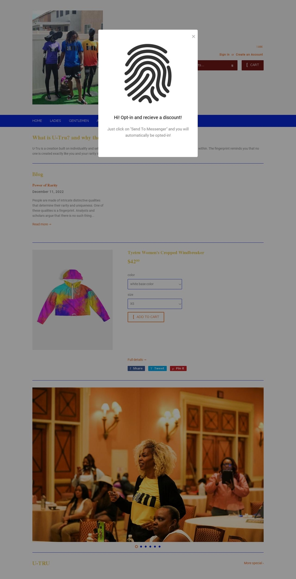 u-tru.com shopify website screenshot