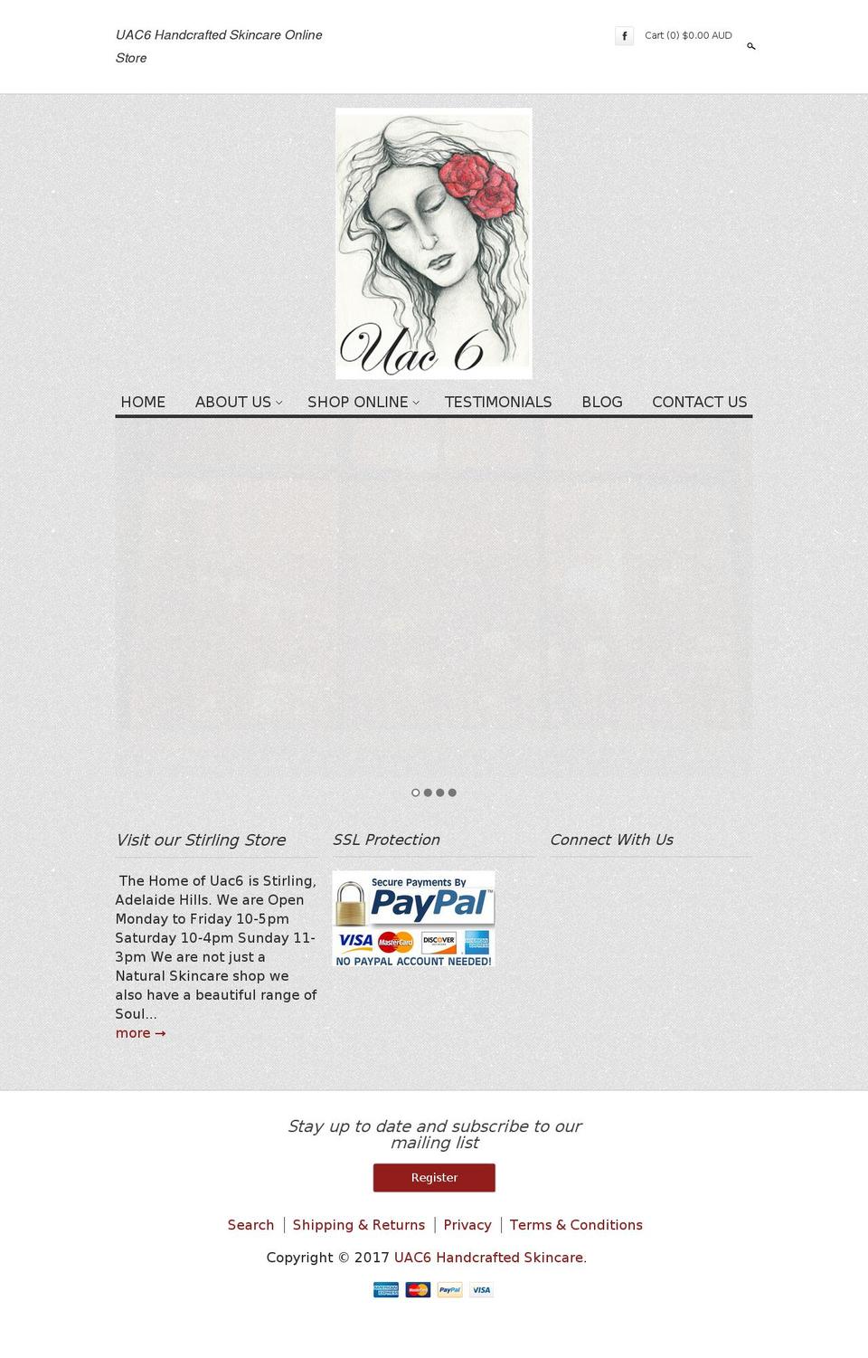 uac6.com shopify website screenshot