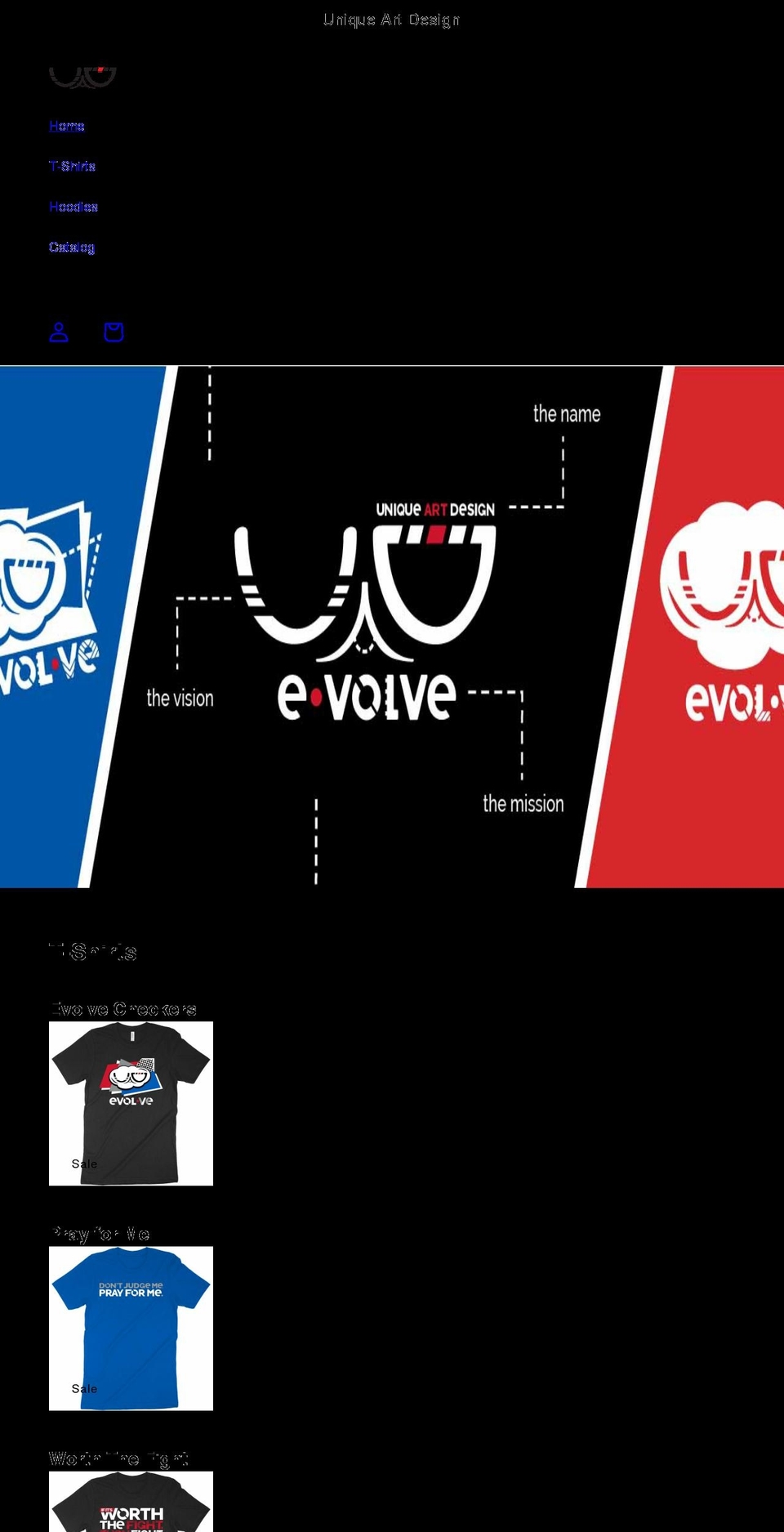 uadevolve.com shopify website screenshot