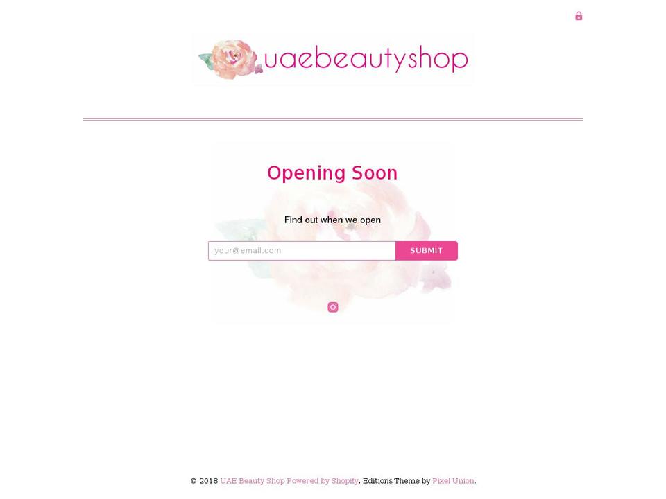 uaebeautyshop.com — Shopify storefront screenshot