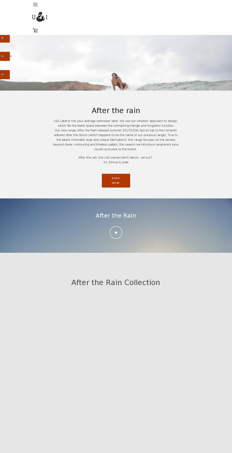 uandilabel.com — Shopify storefront screenshot
