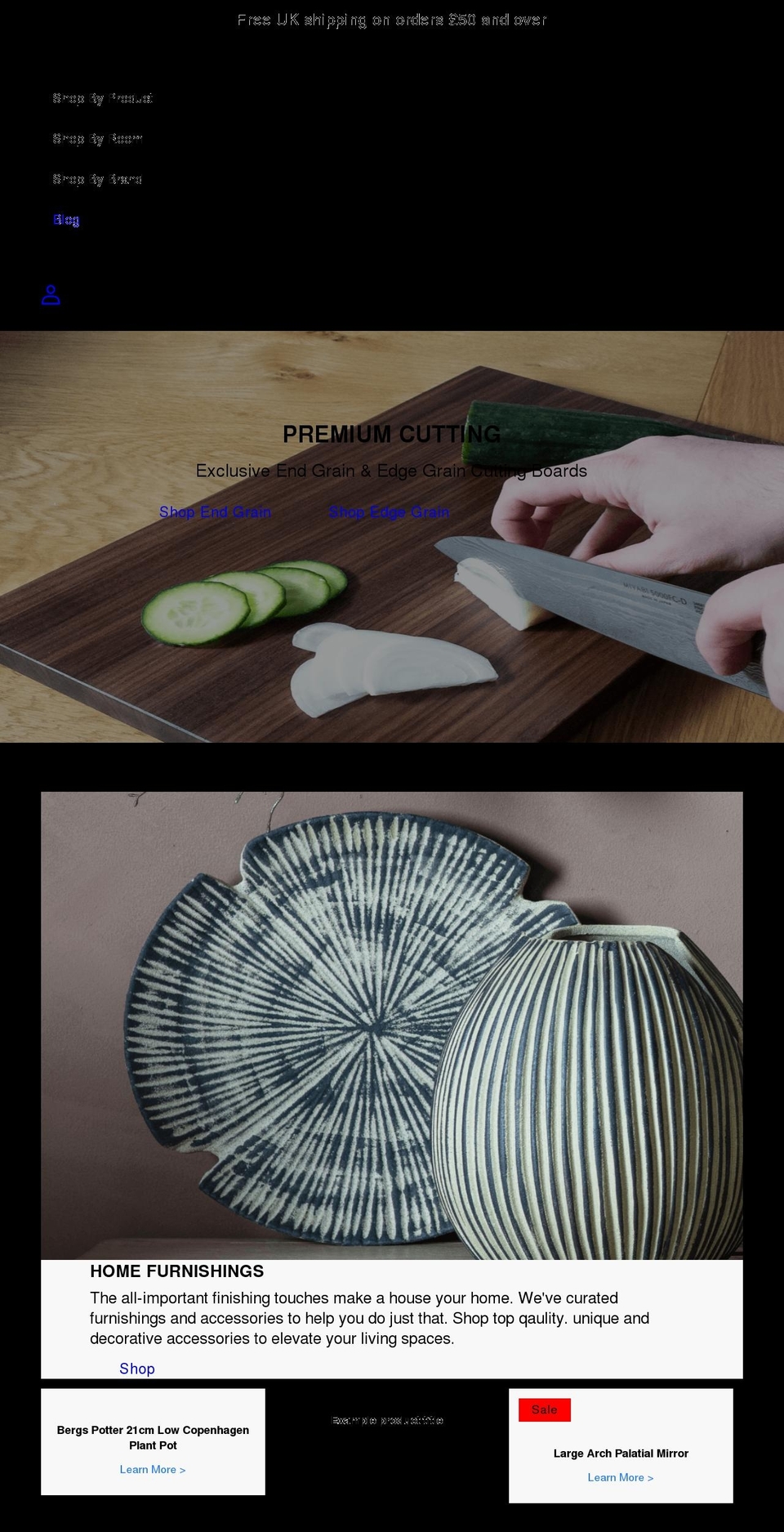 ubaahaus.co.uk shopify website screenshot