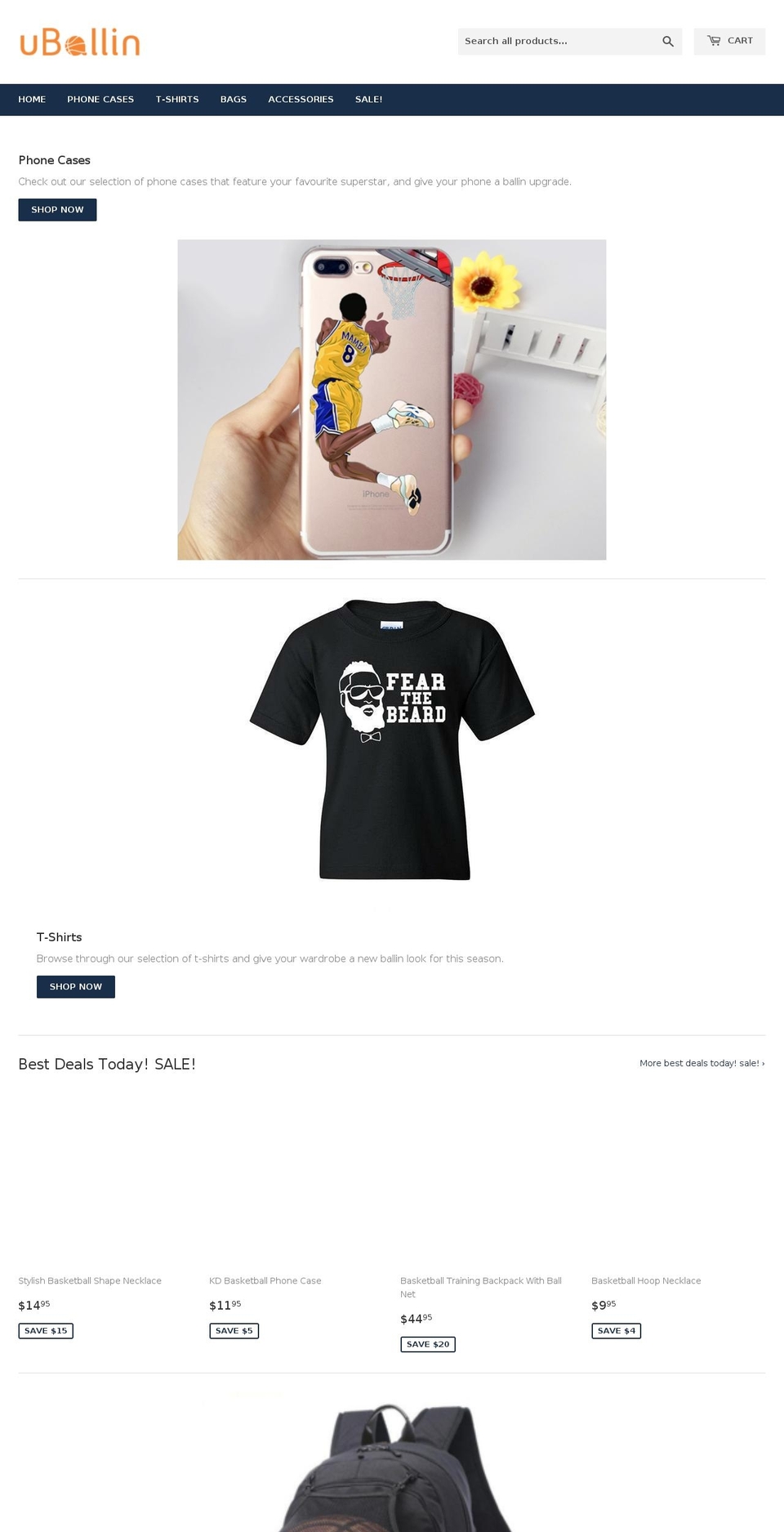 uballin.com — Shopify storefront screenshot
