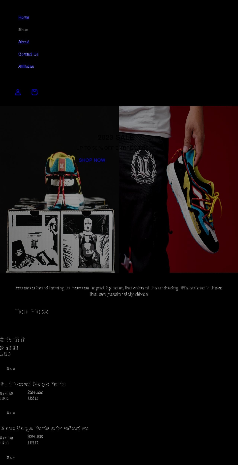 ubeenjacked.com shopify website screenshot