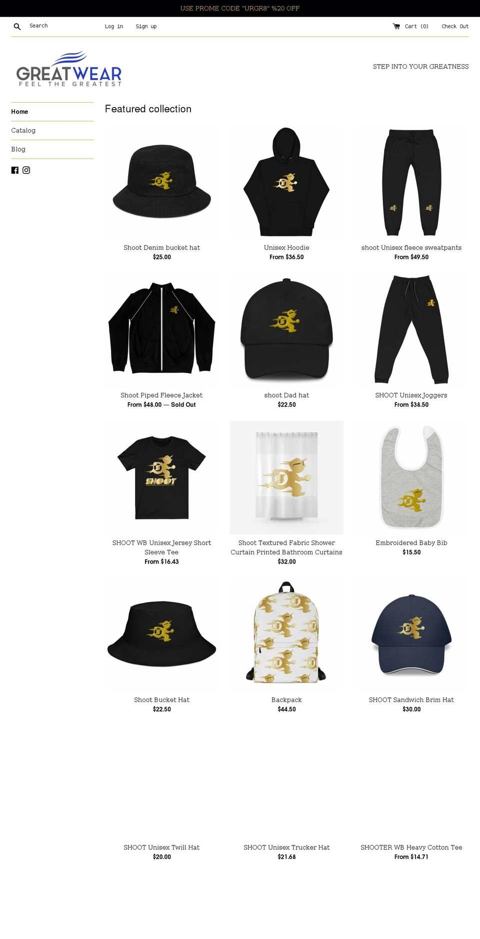 ubegreat.com shopify website screenshot