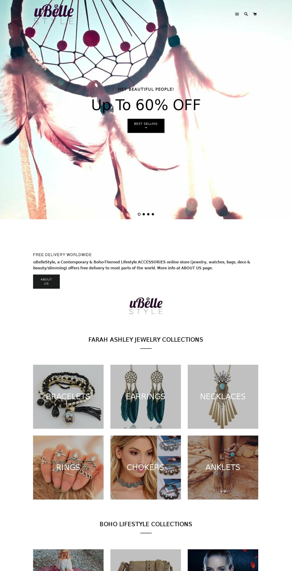 ubellestyle.com shopify website screenshot
