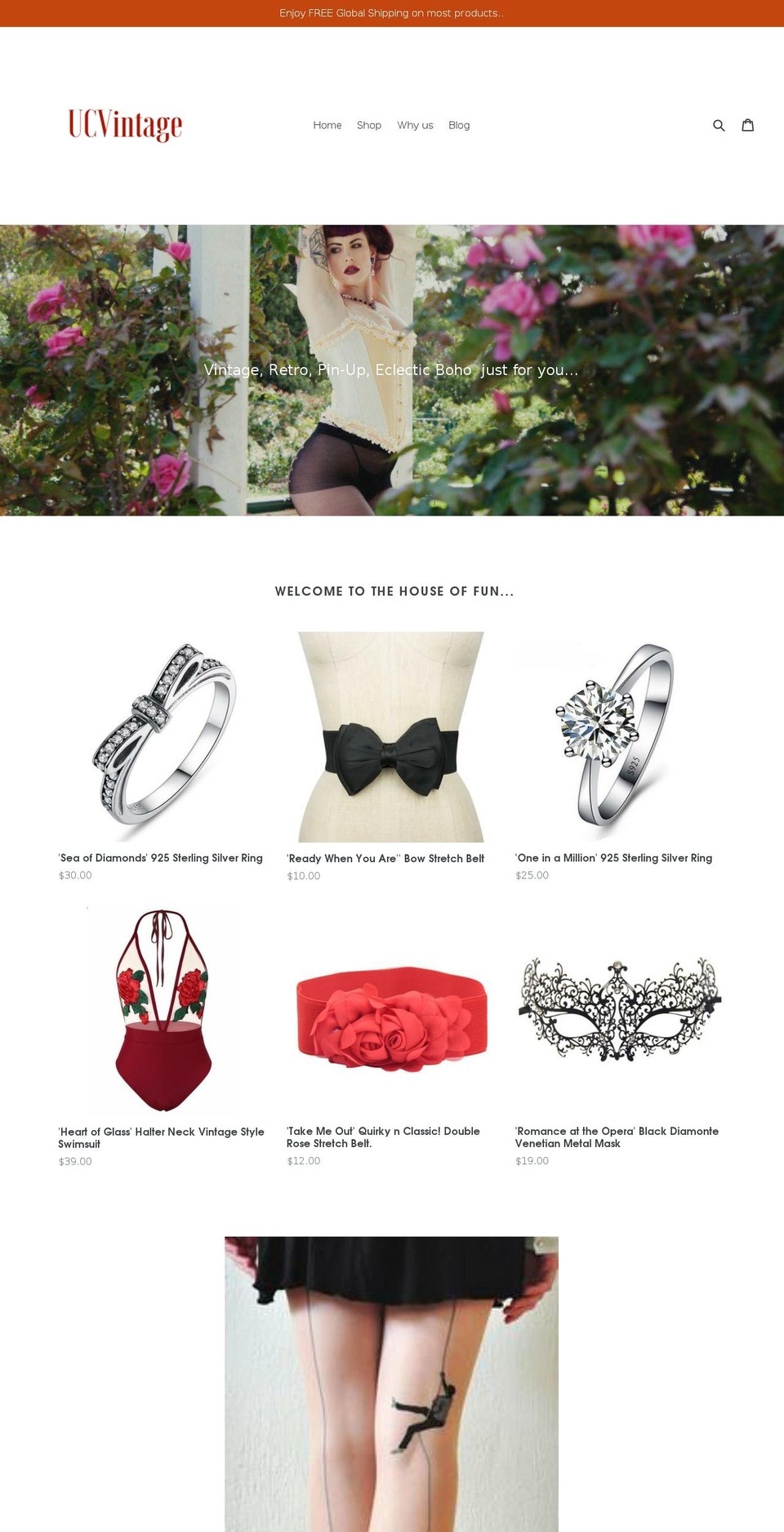 ubercoolvintage.com — Shopify storefront screenshot