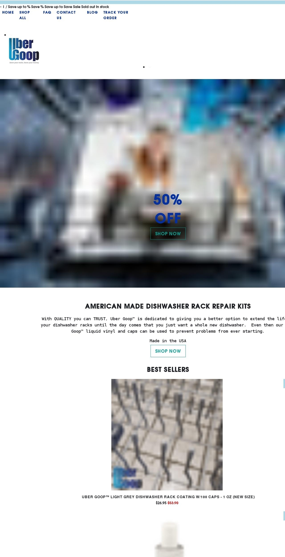 ubergoop.com shopify website screenshot