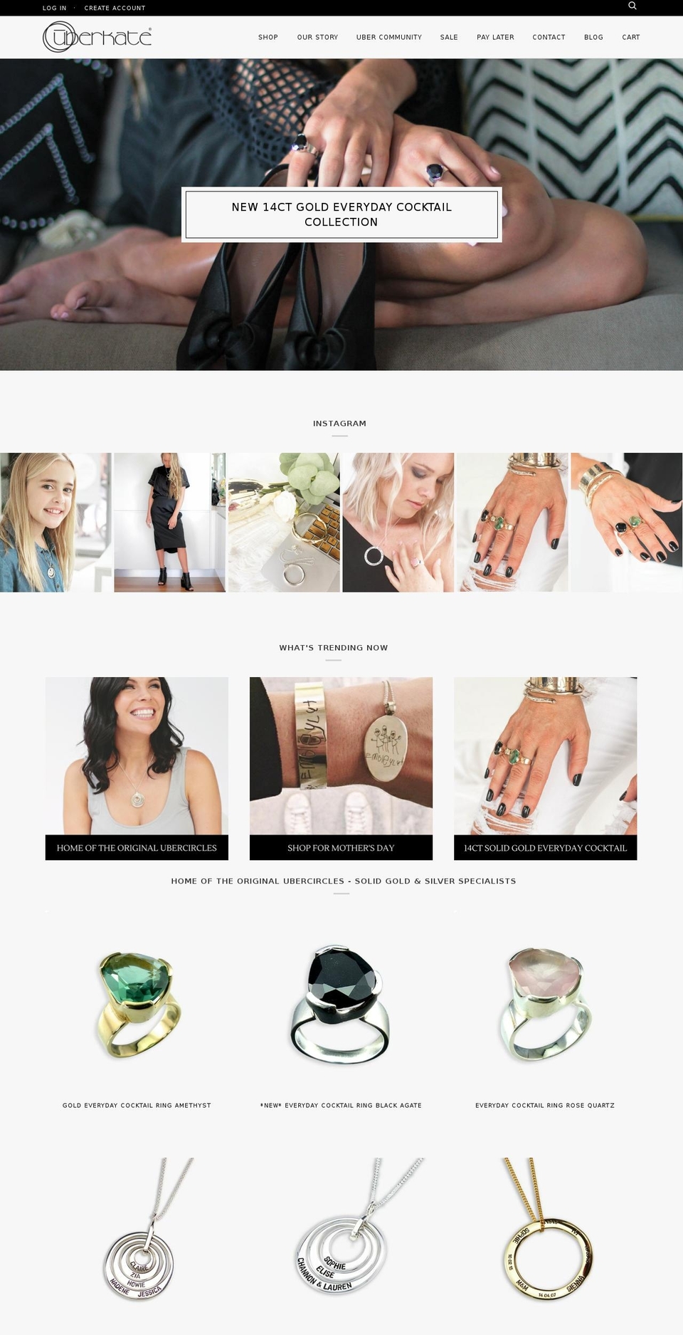 uberkate.com.au shopify website screenshot