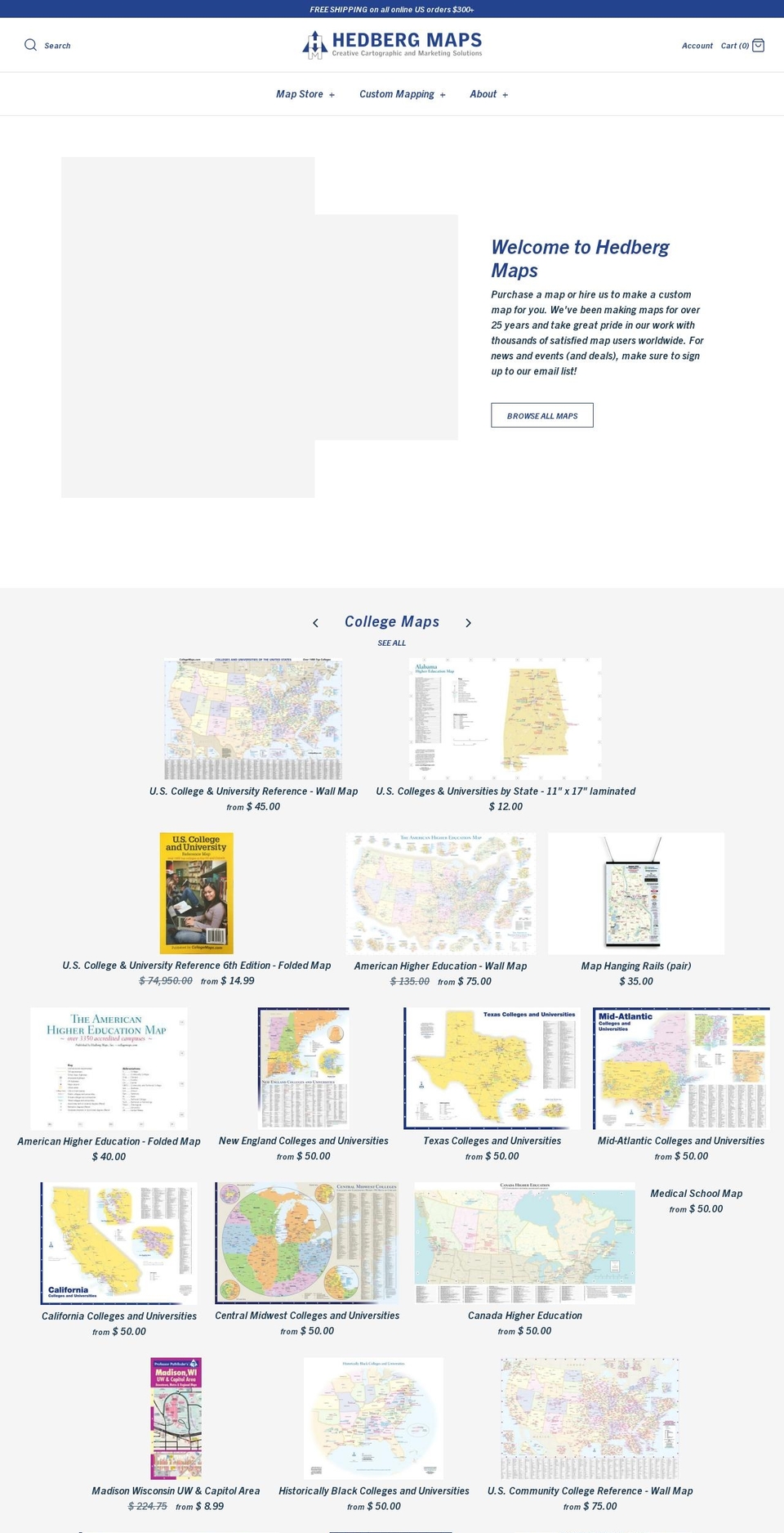 ubermaps.com — Shopify storefront screenshot