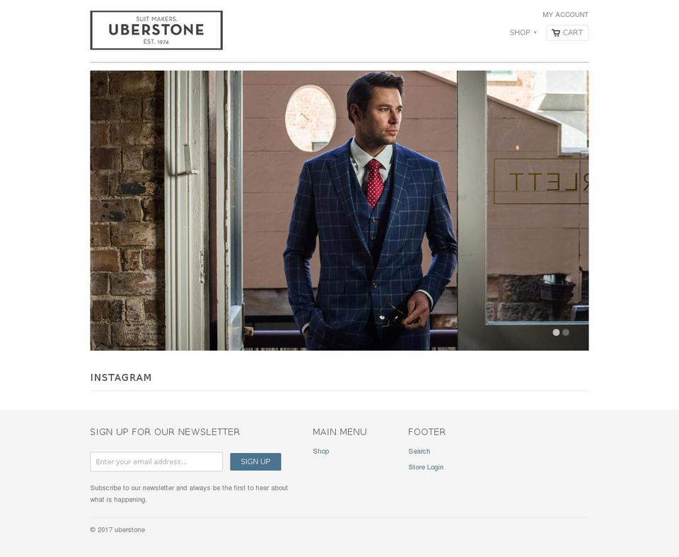 uberstone.com.au shopify website screenshot