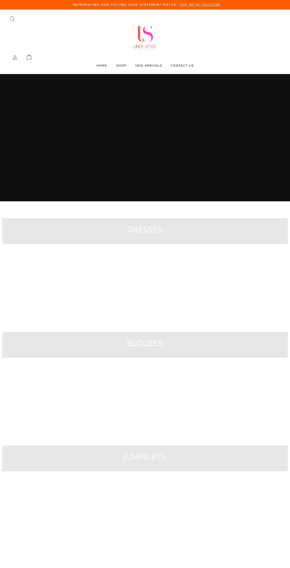 uberstylewoman.com shopify website screenshot