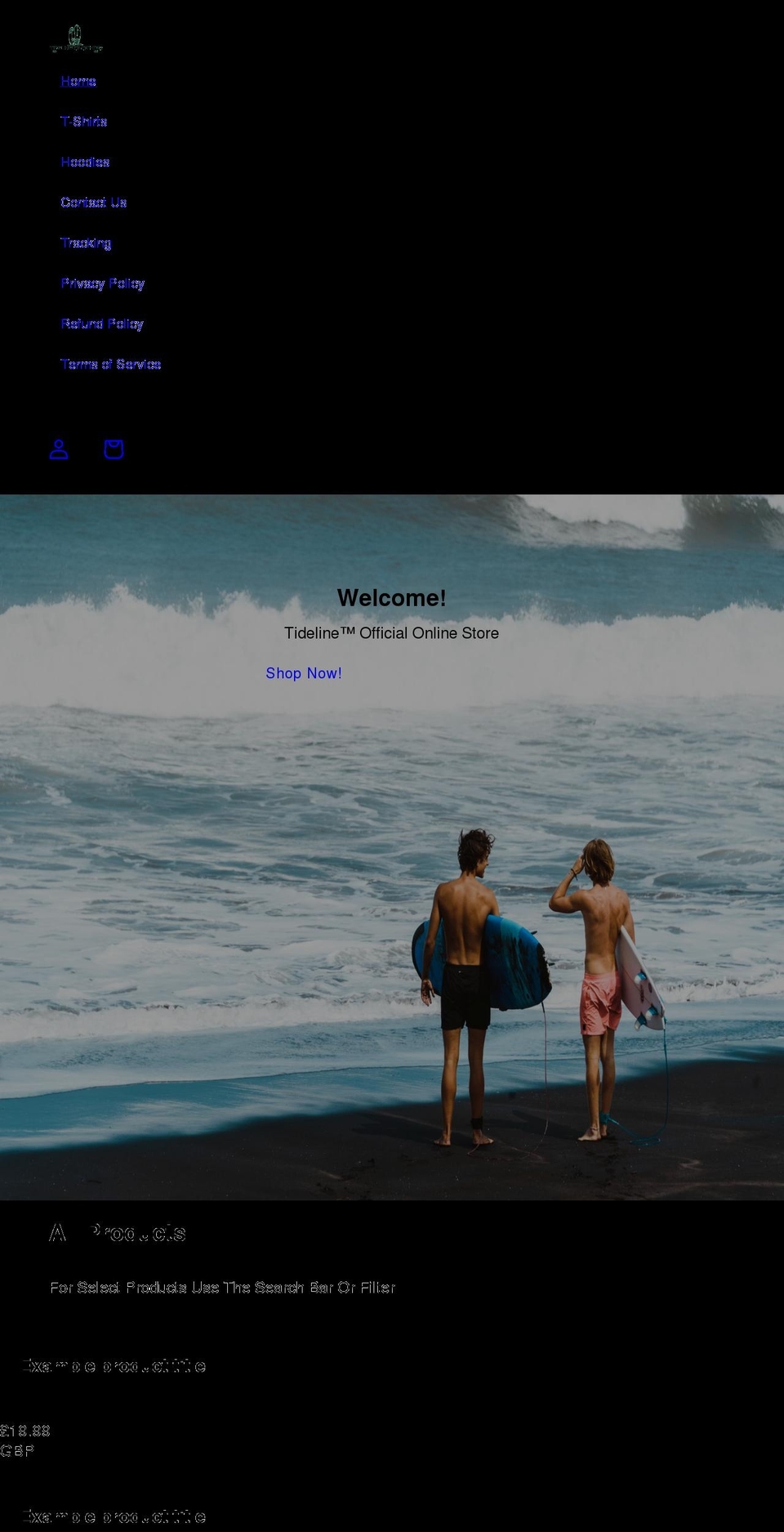 ubnclothing.com shopify website screenshot