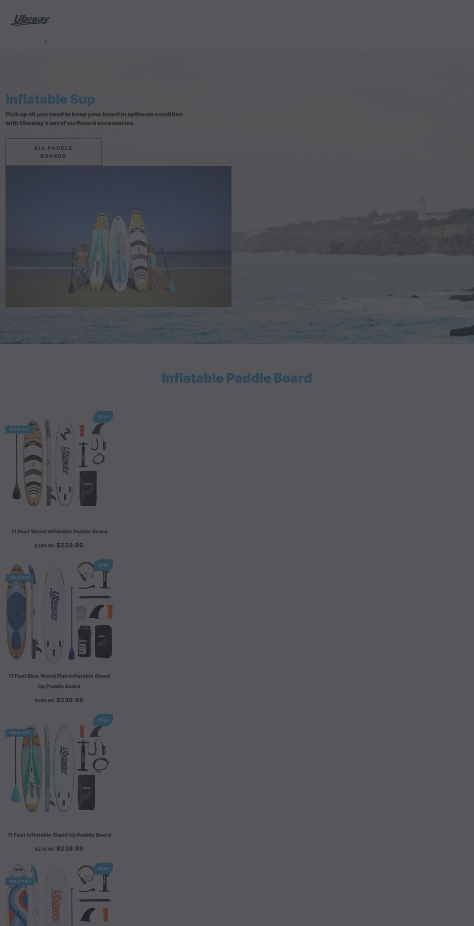uboway.com shopify website screenshot
