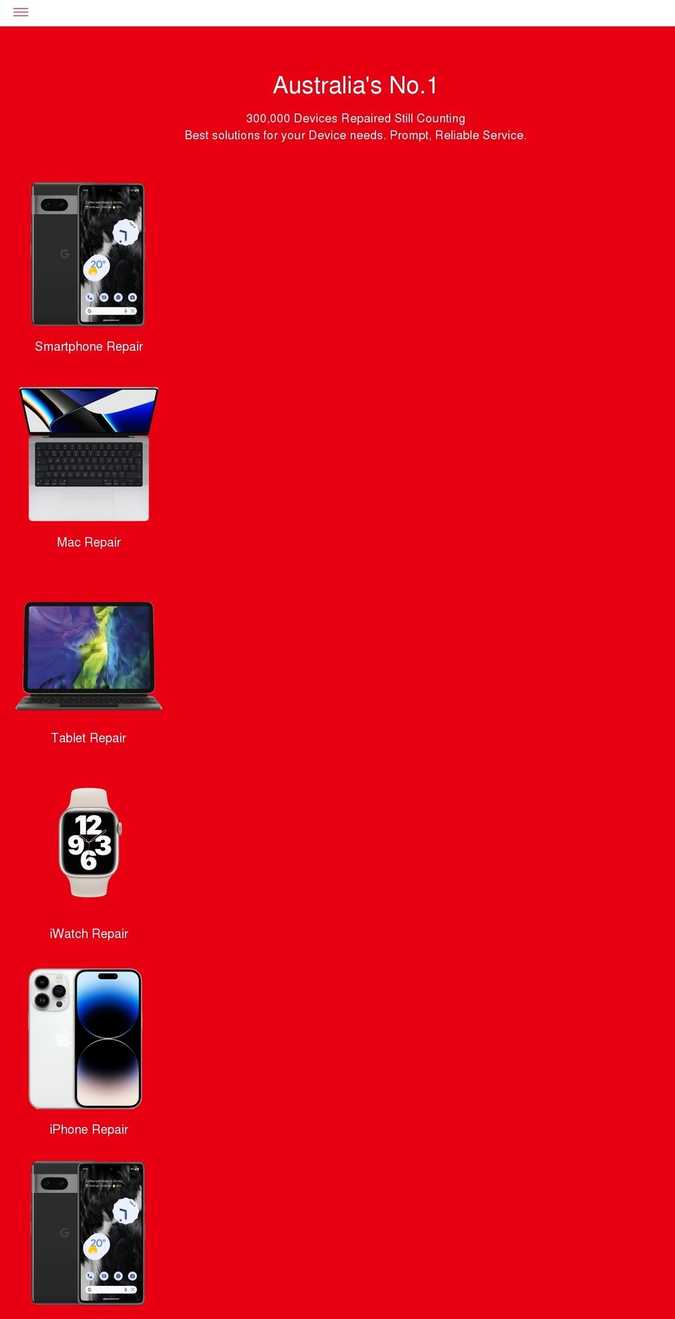 ubreakifix.com.au shopify website screenshot