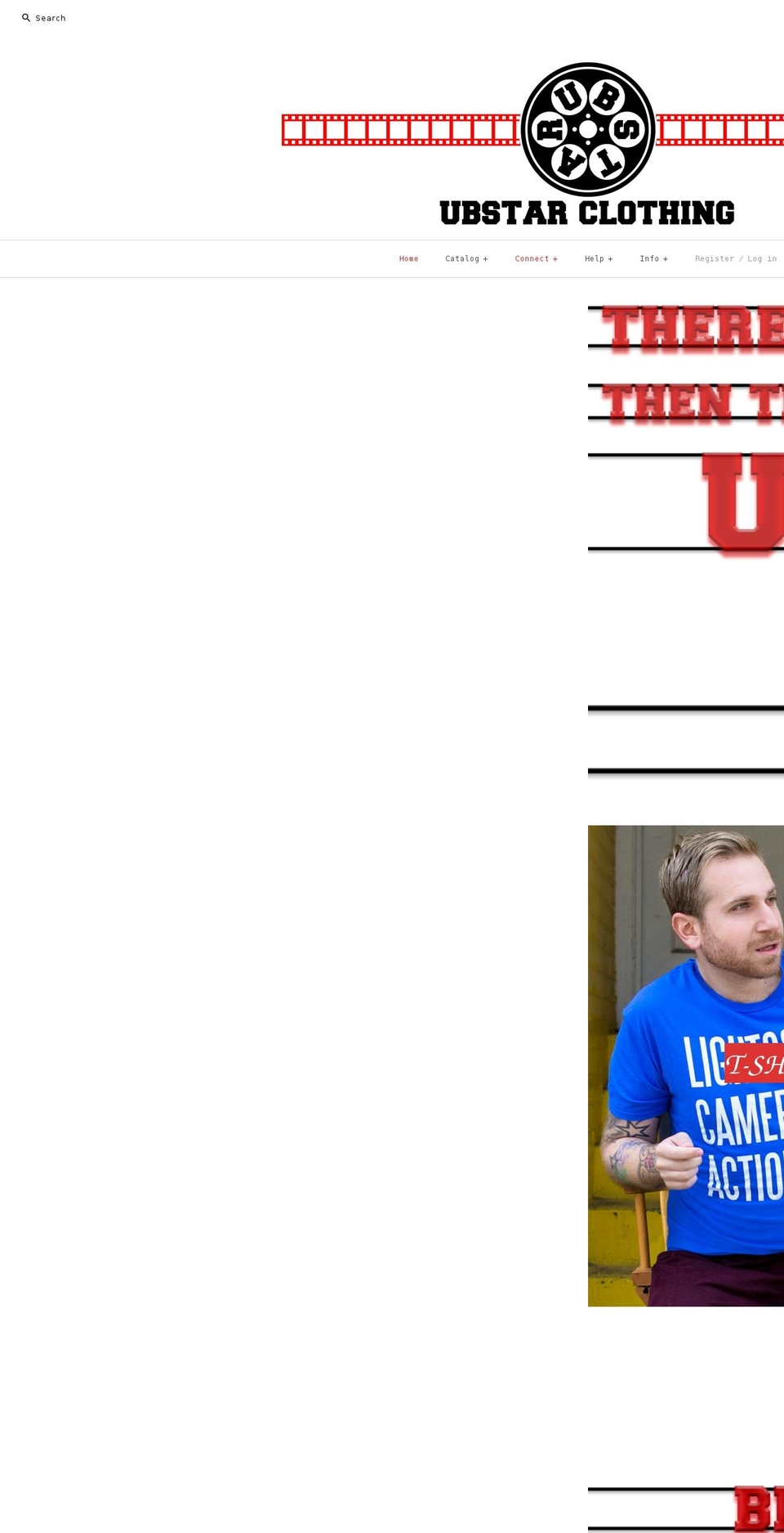 ubstarclothing.com — Shopify storefront screenshot