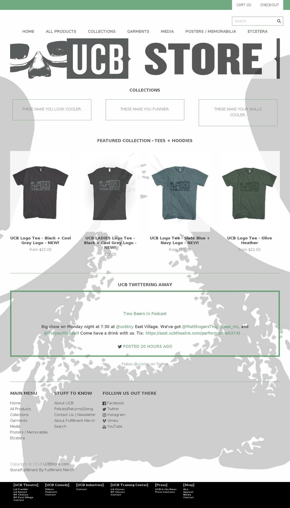 ucbstore.com shopify website screenshot