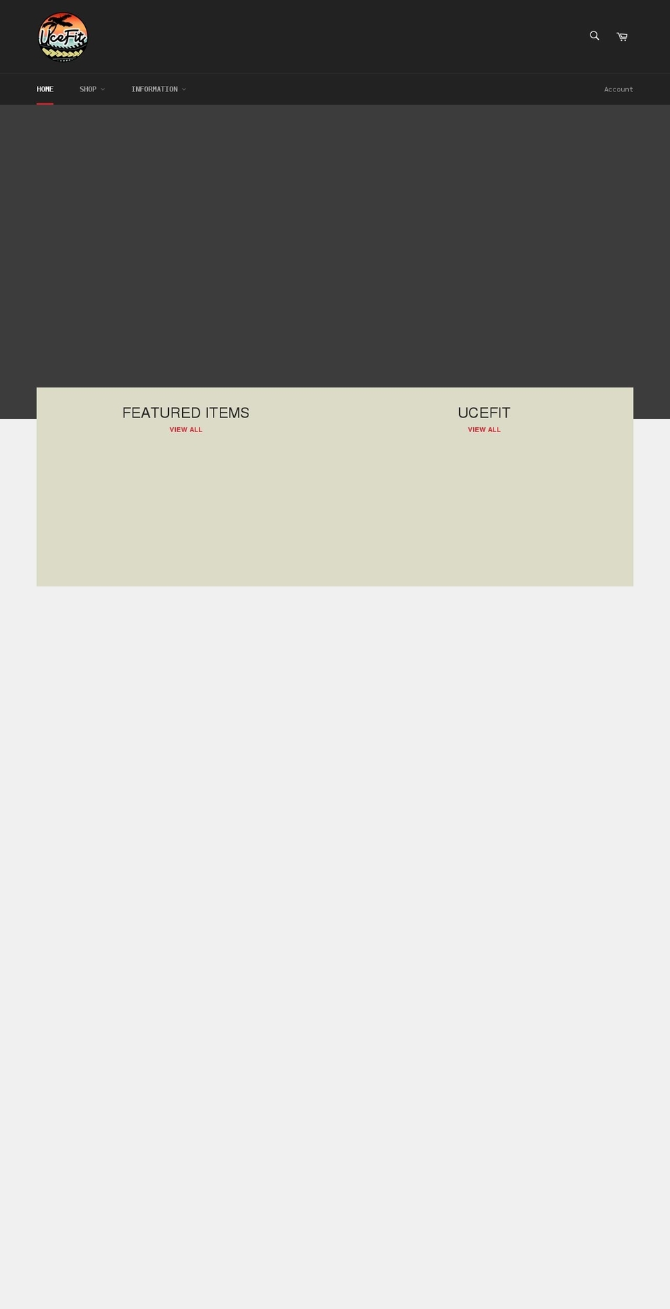 ucefit.com — Shopify storefront screenshot